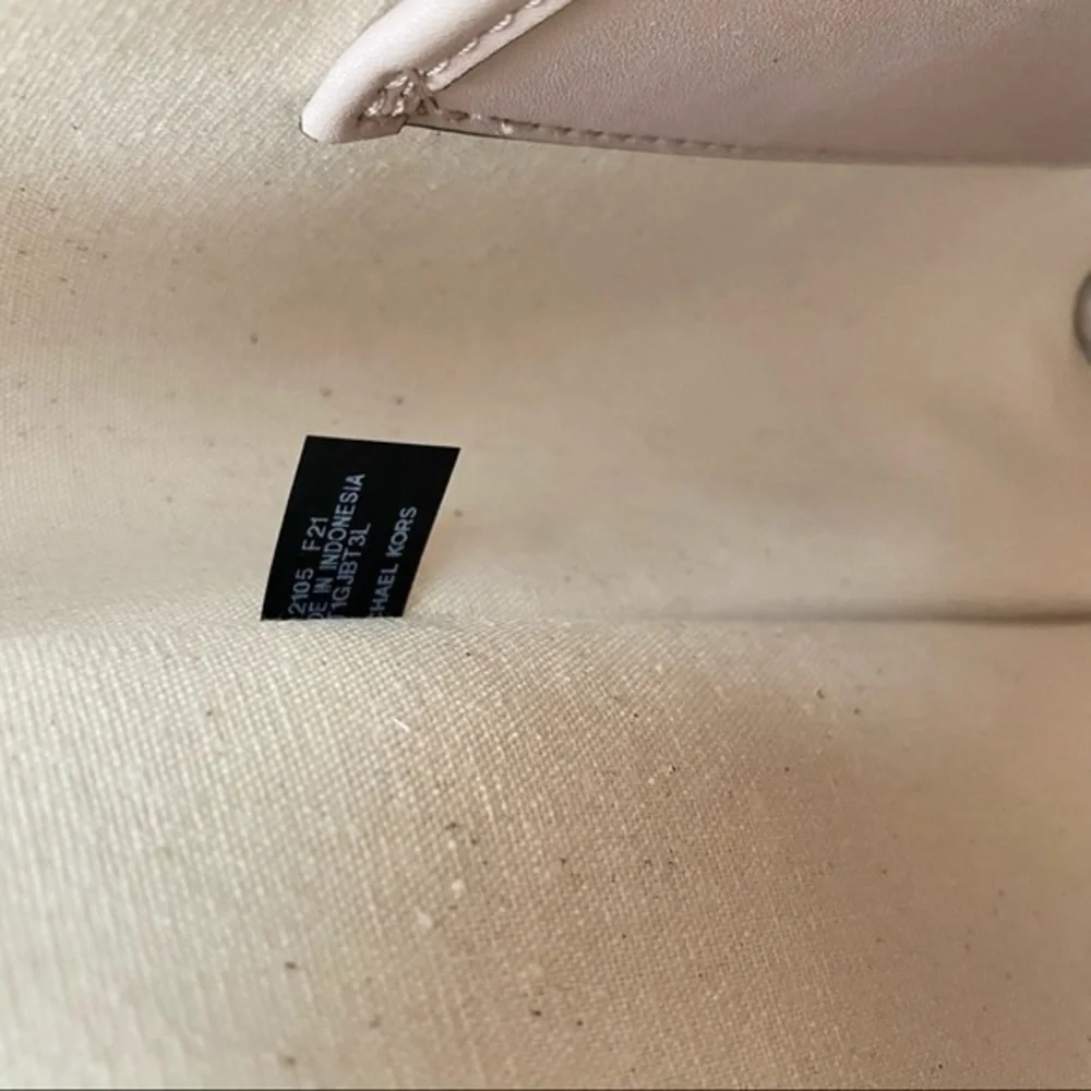 Michael Kors Jane Large Soft Pink Pebbled Leather Tote Bag - Picture 7 of 11